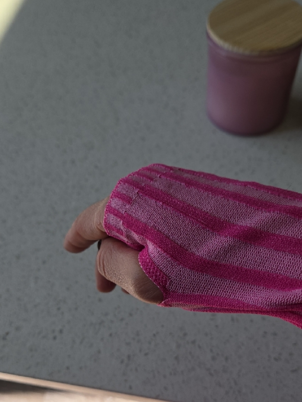 PrettyLittleThing Pink Striped Ribbed Top - Picture 15 of 16